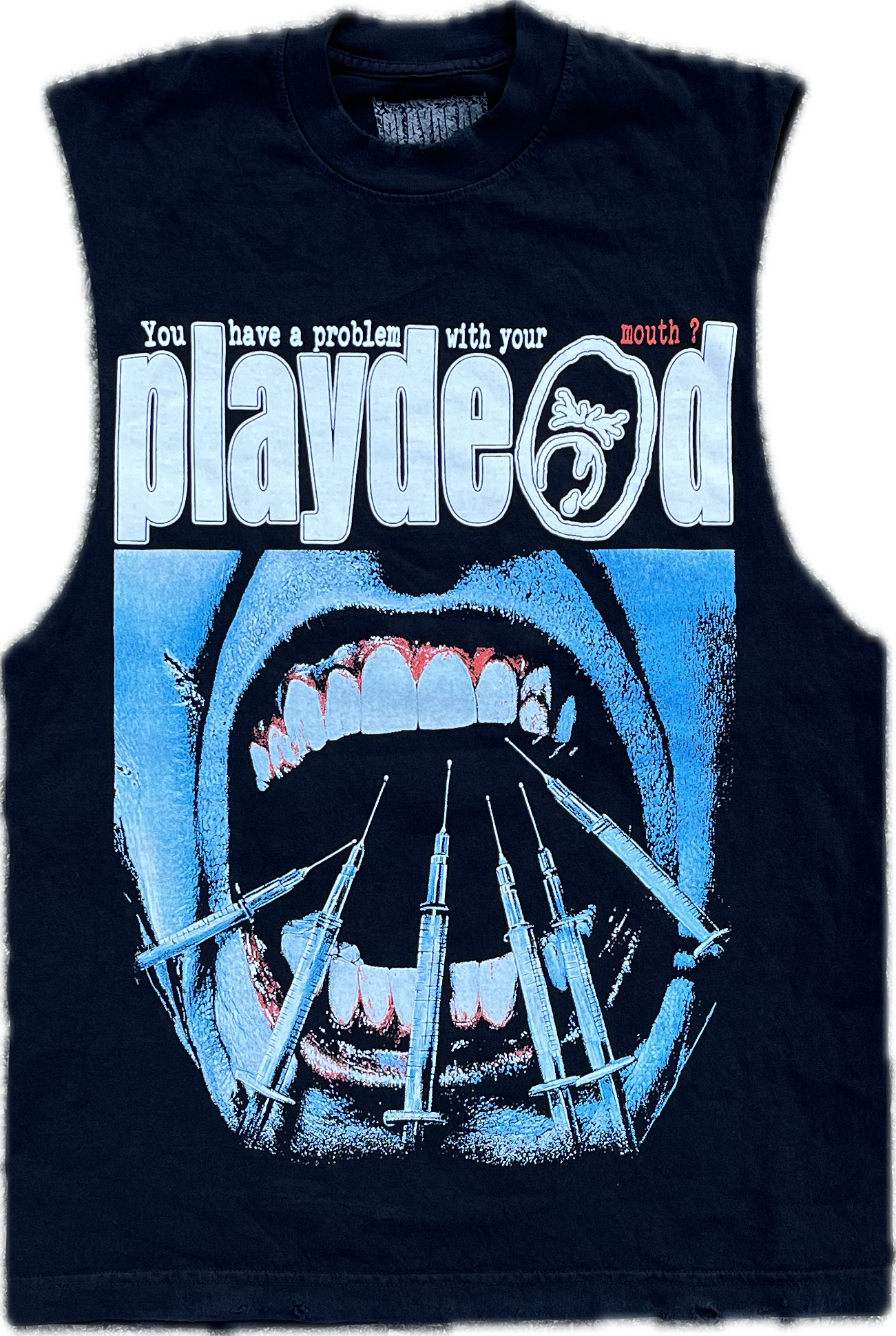 CUT OFF MOUTH PROBLEM TEE