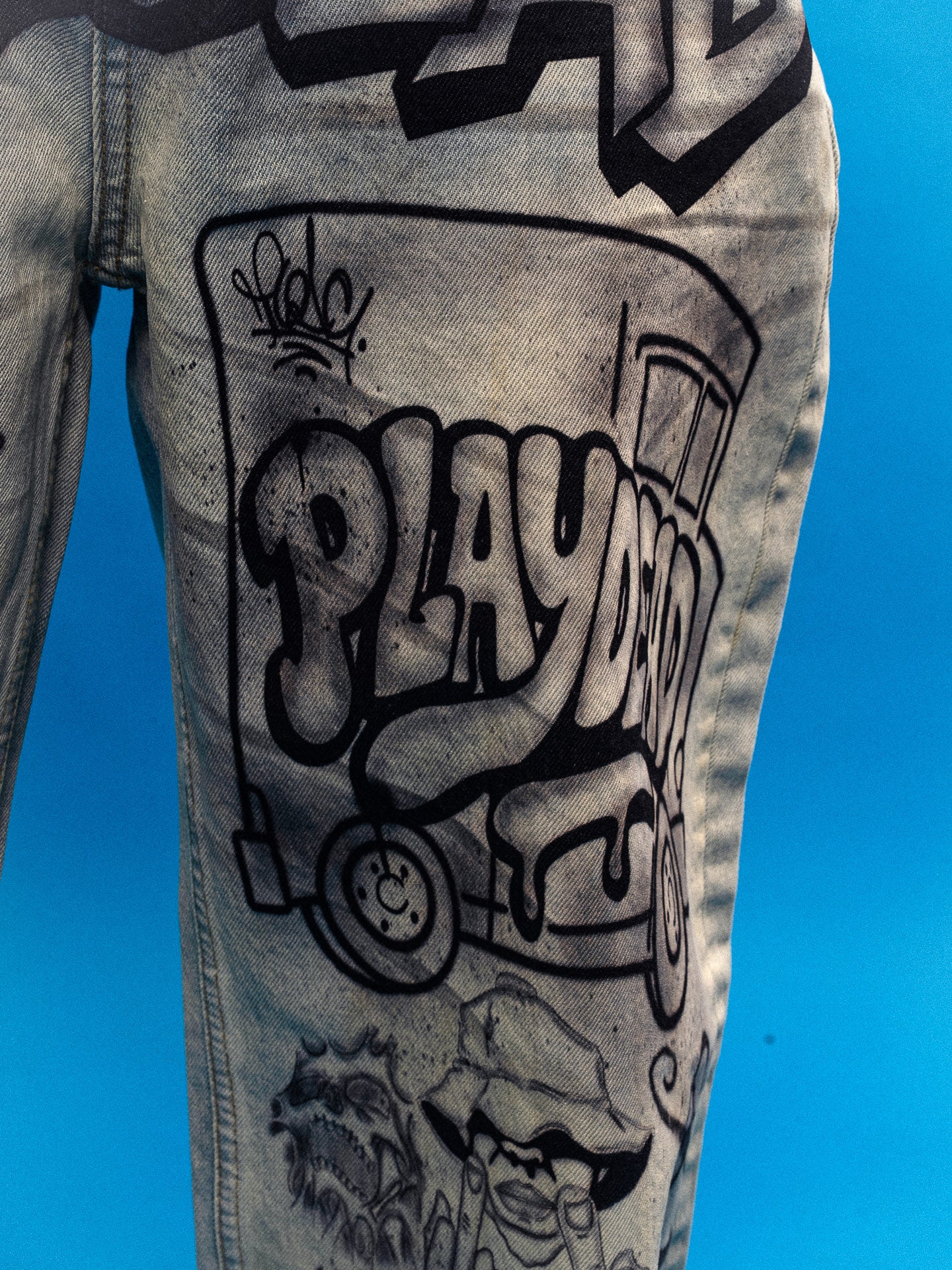 2 OF 2 SCRIBBLE JEANS